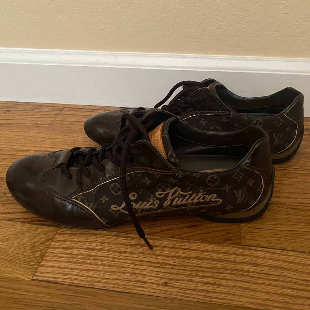 Louis Vuitton Dark Brown Monogram Sneakers